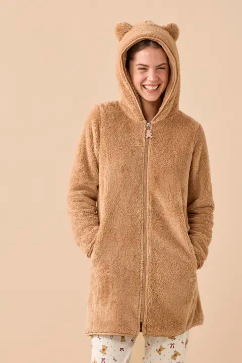 Vestaglia Donna in Ecopelliccia Teddy NOI DI NOTTE - Funny & Tartan