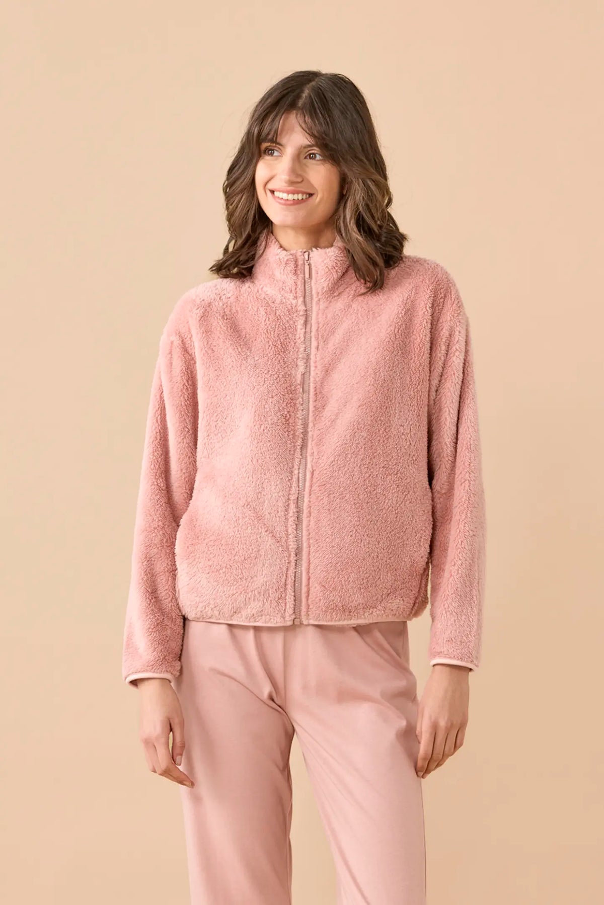 Giacca vestaglia donna in Ecopelliccia NOI DI NOTTE - Funny & Tartan