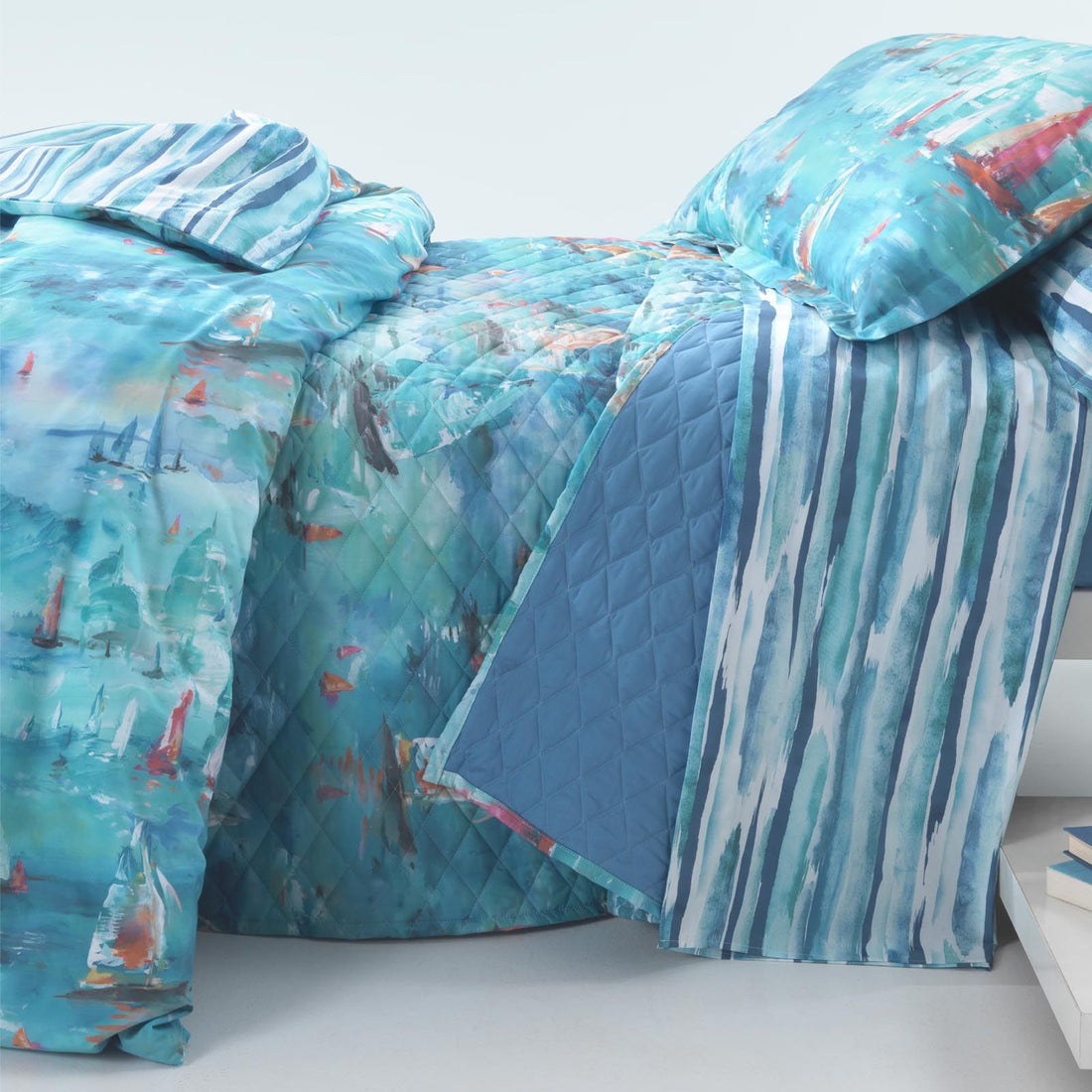 Parure Copripiumino MIRABELLO Emporium - Barcolana Blu