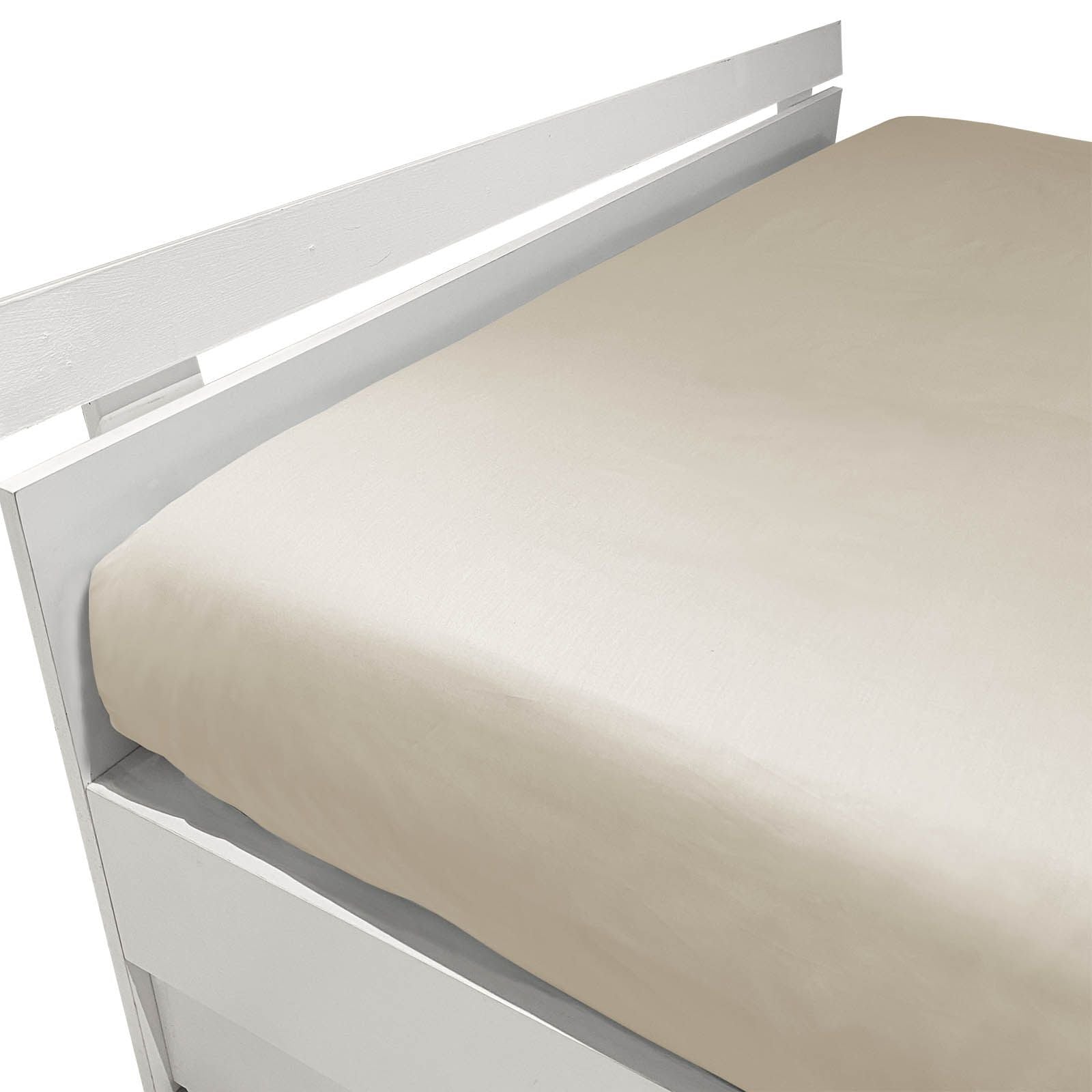 Fitted Sheet in Percale MIRABELLO - Louisiana Plain 