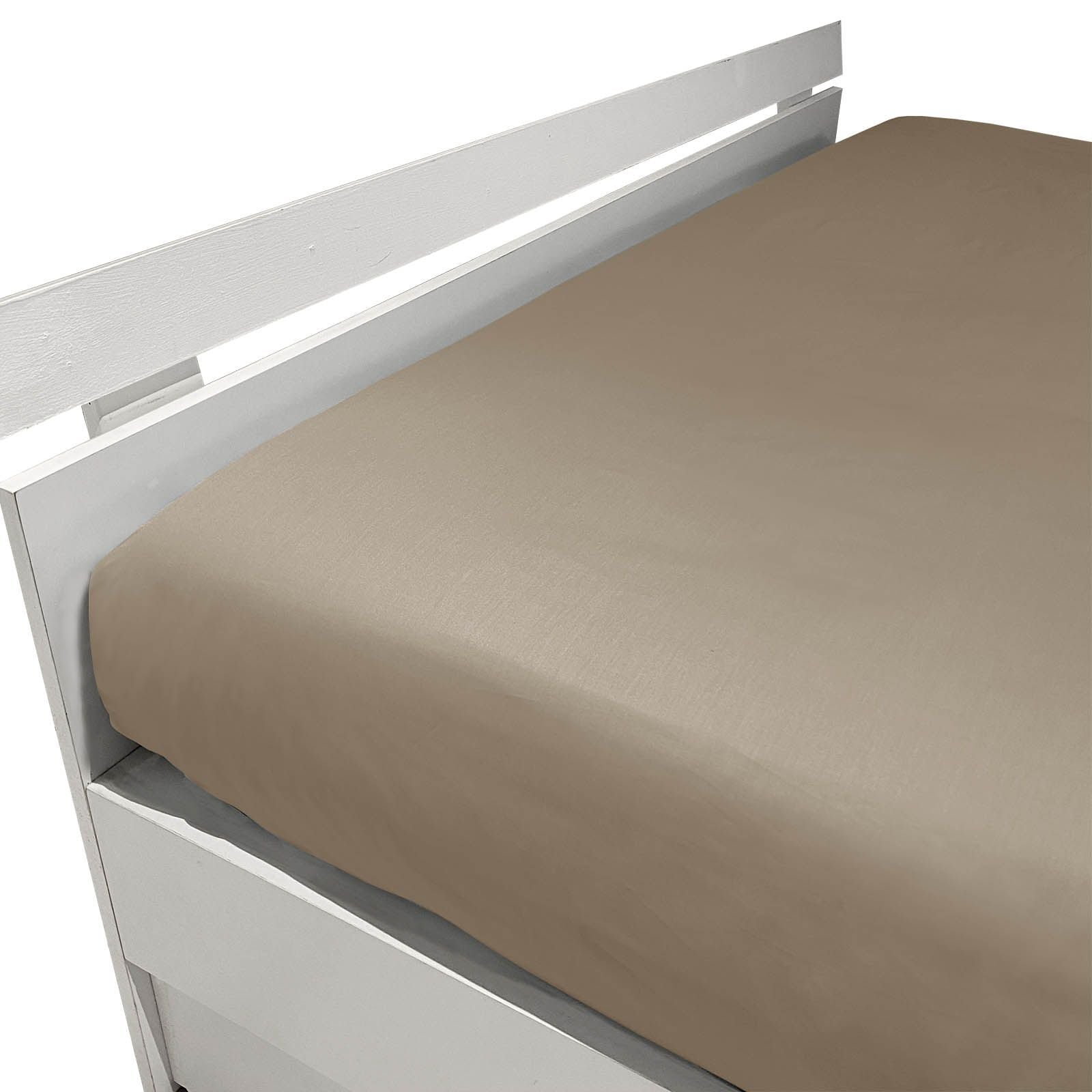 Fitted Sheet in Percale MIRABELLO - Louisiana Plain 