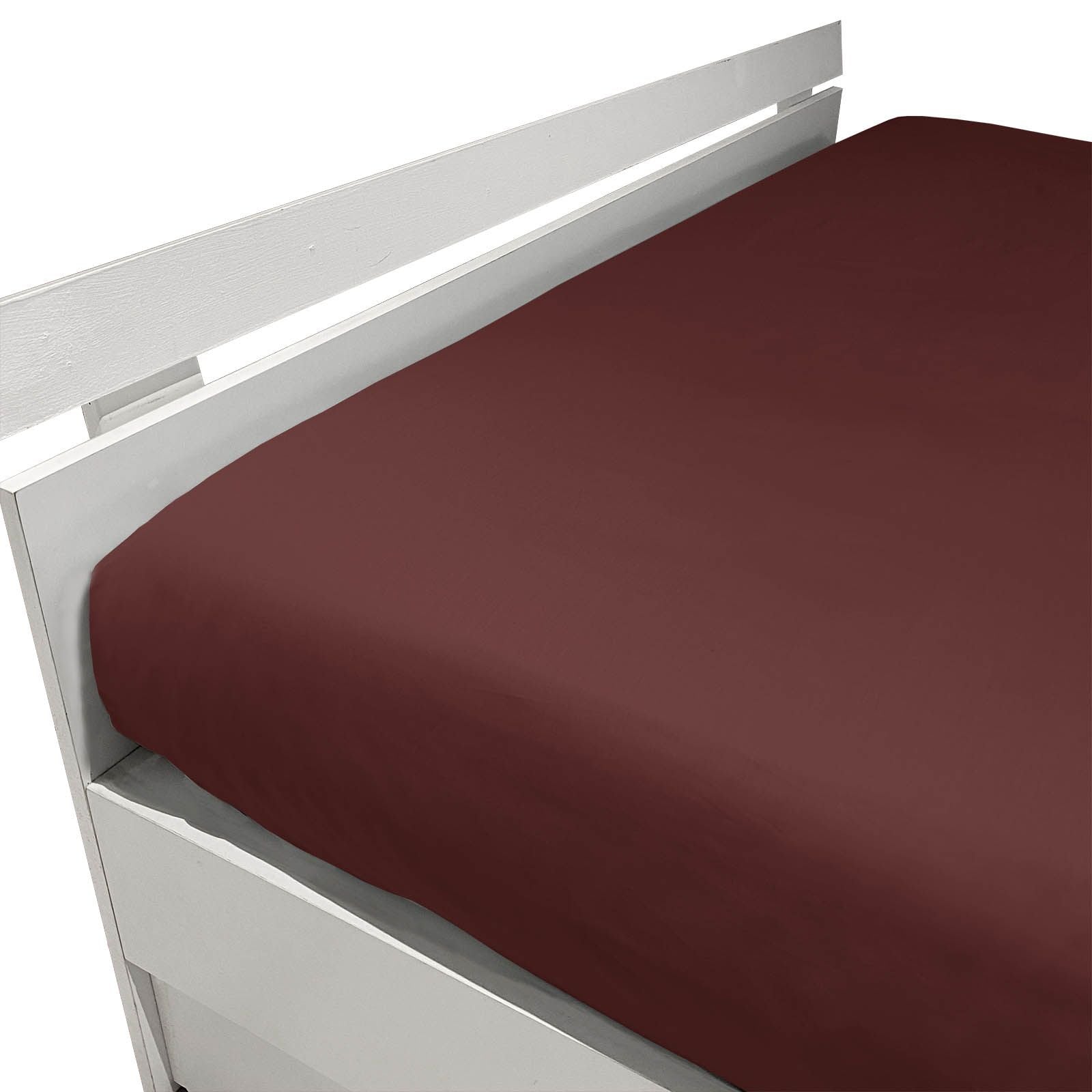 Fitted Sheet in Percale MIRABELLO - Louisiana Plain 