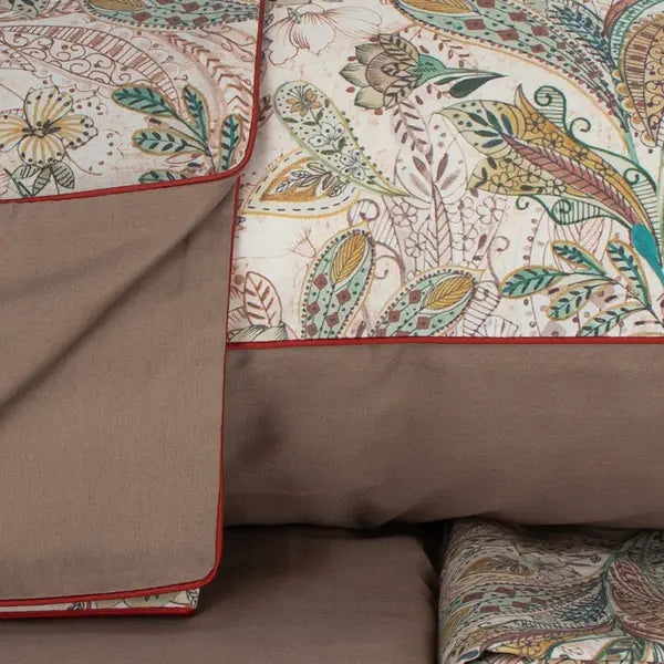 Completo Lenzuolo Copriletto Matrimoniale in Raso di Cotone SOMMA - Diyadin