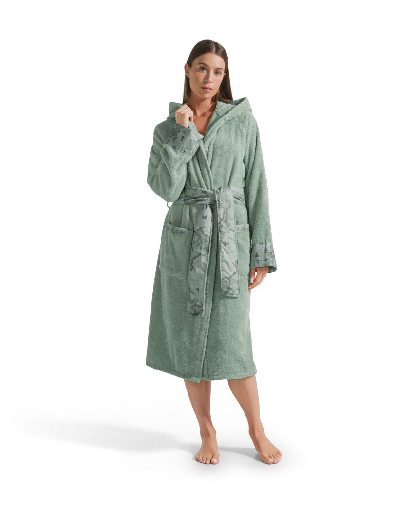 Accappatoio con Cappuccio ALVIERO MARTINI 1^ CLASSE - Tartan Green