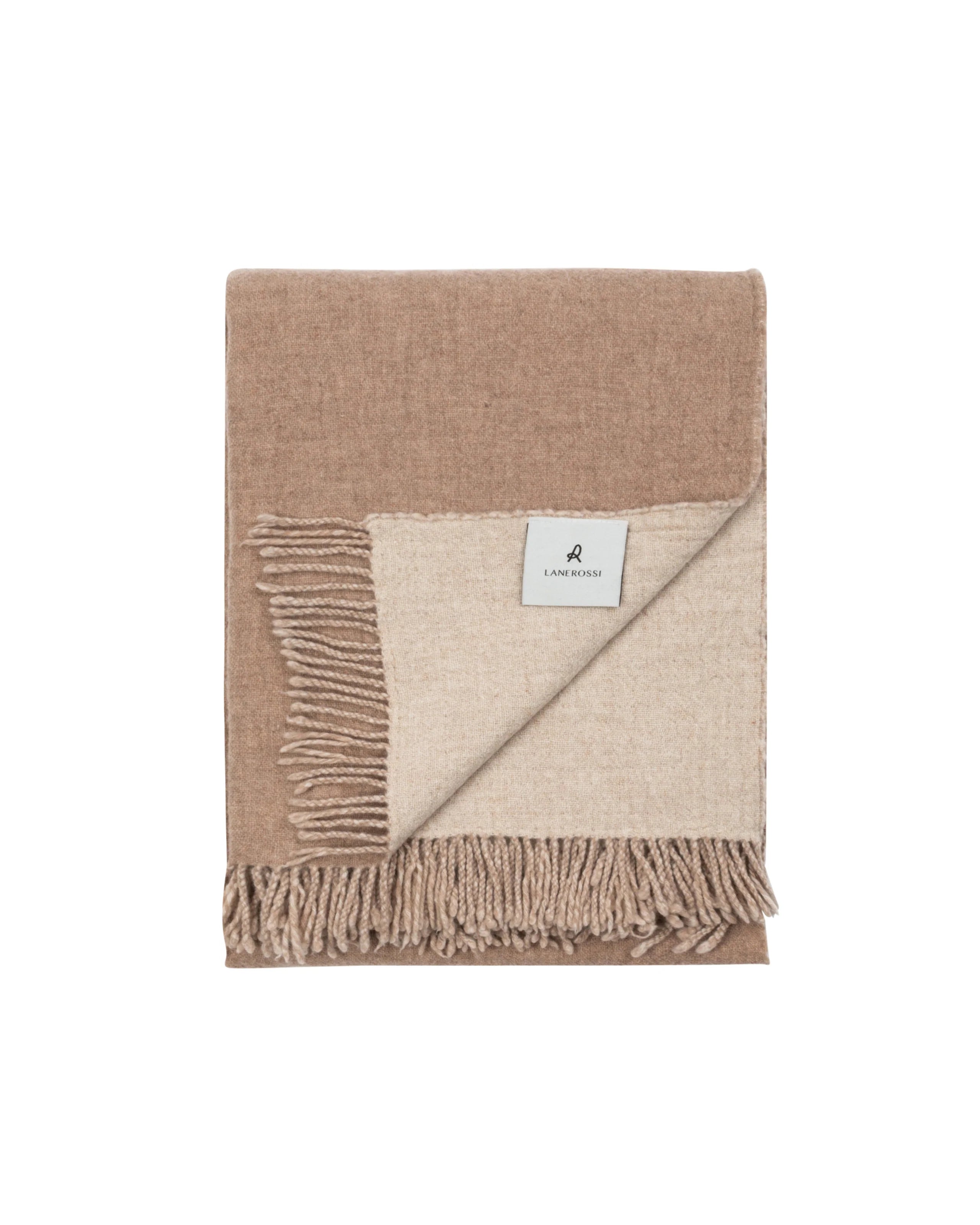 Plaid in Pura Lana Merino LANEROSSI - Dioniso Beige Chiaro