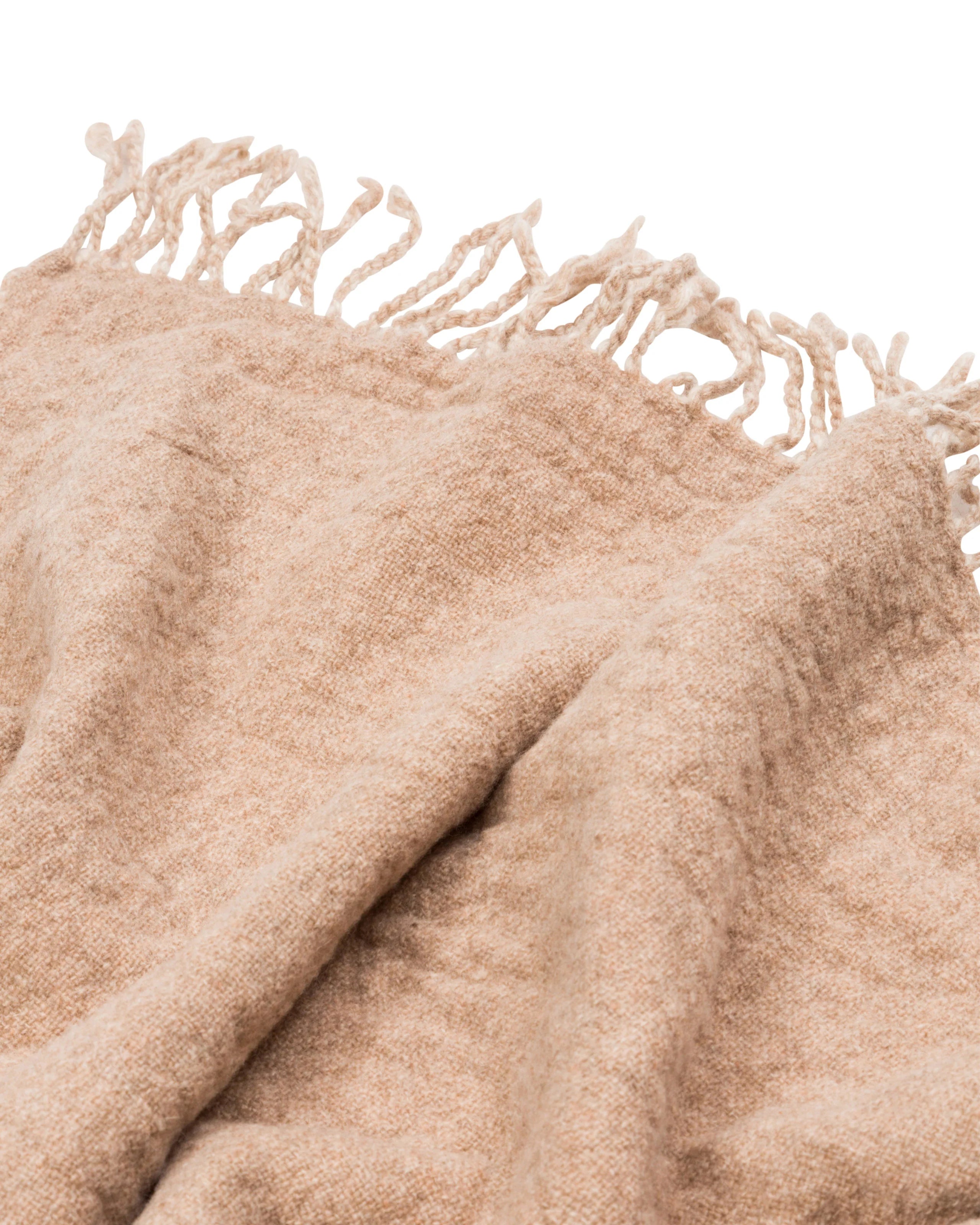 Plaid in Pura Lana Merino LANEROSSI - Dioniso Beige Chiaro