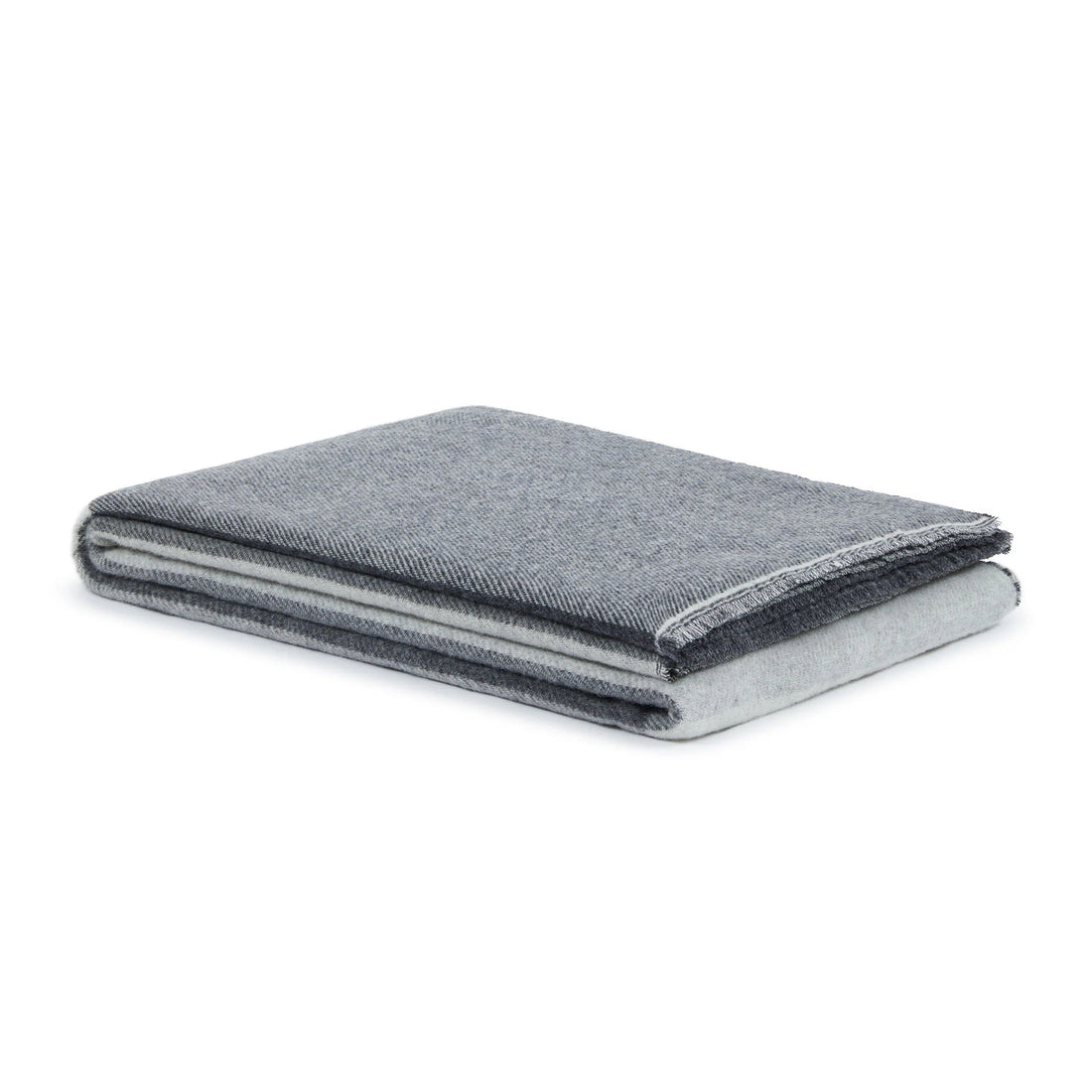 Plaid in Lana Merinos e Cashmere LANEROSSI - Ascot Grigio