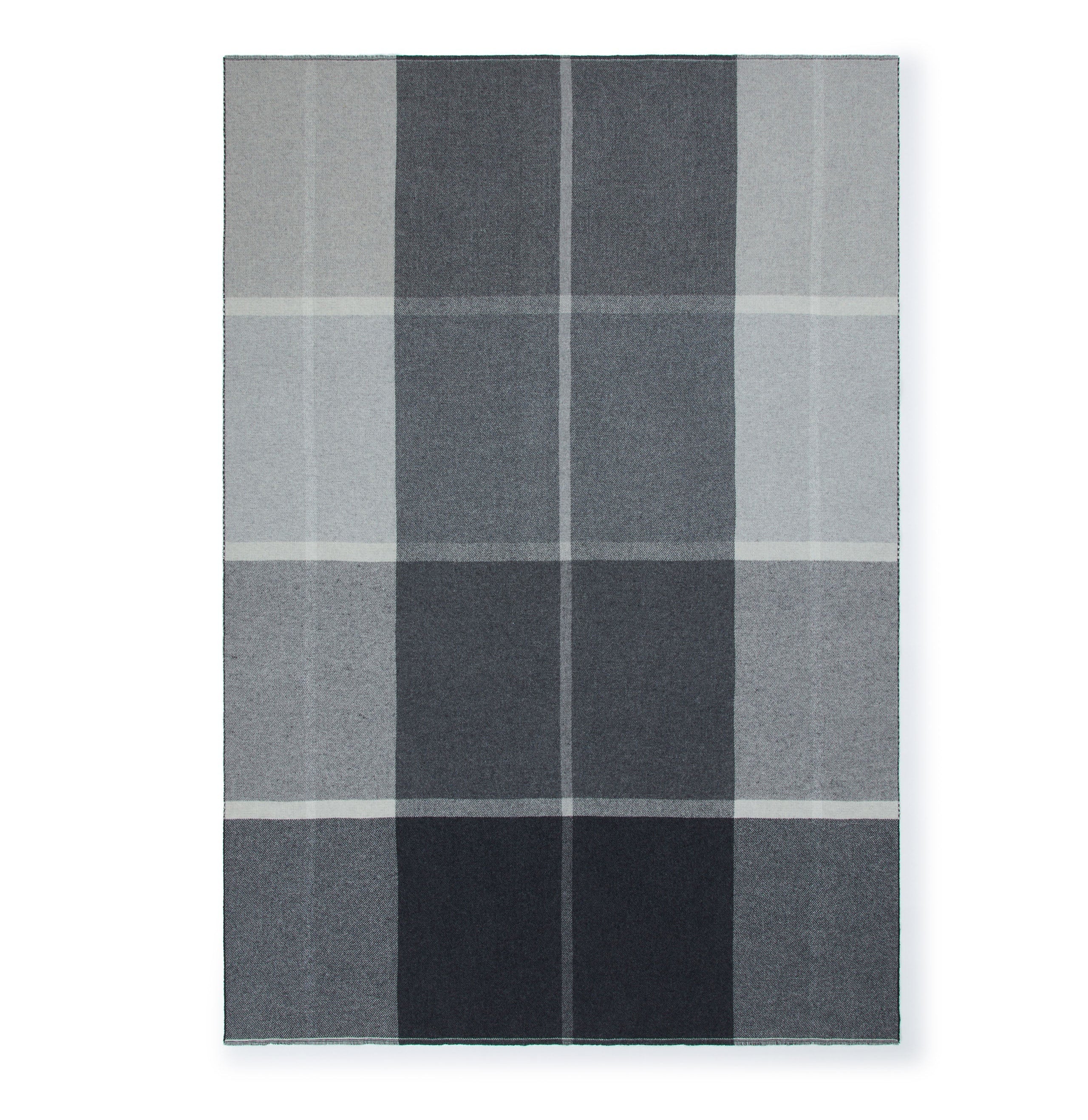 Plaid in Lana Merinos e Cashmere LANEROSSI - Ascot Grigio