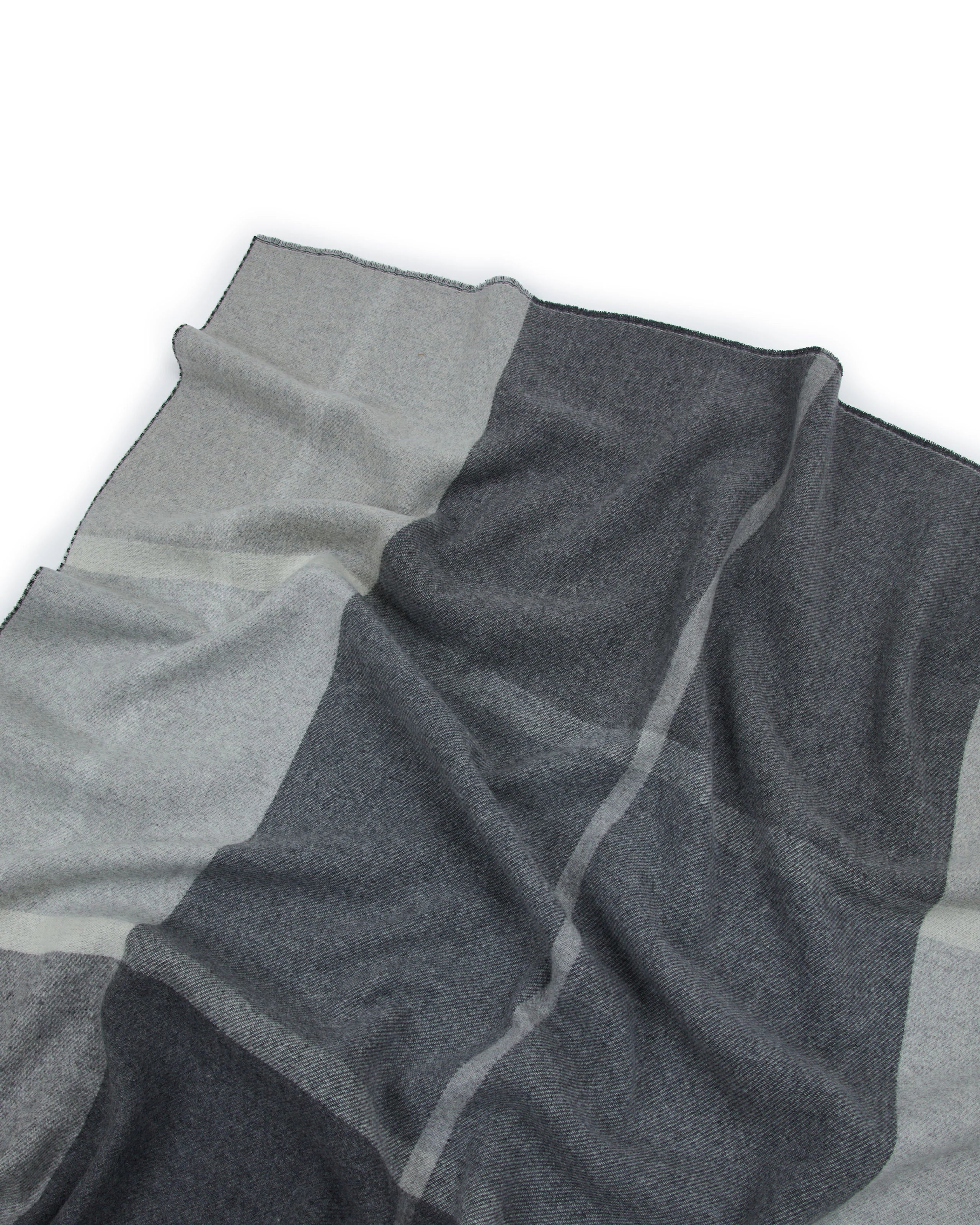 Plaid in Lana Merinos e Cashmere LANEROSSI - Ascot Grigio