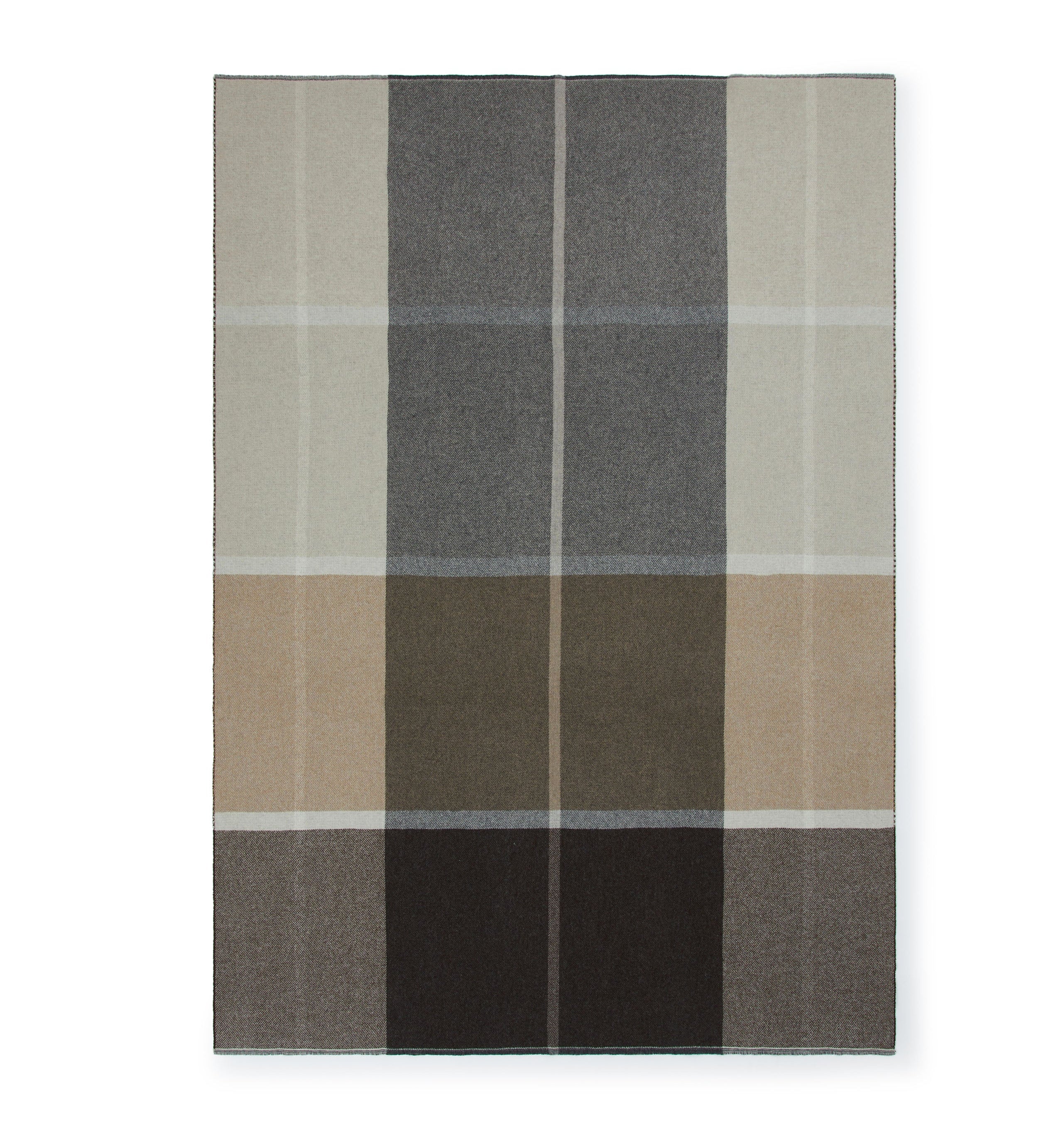 Plaid in Lana Merinos e Cashmere LANEROSSI - Ascot Beige