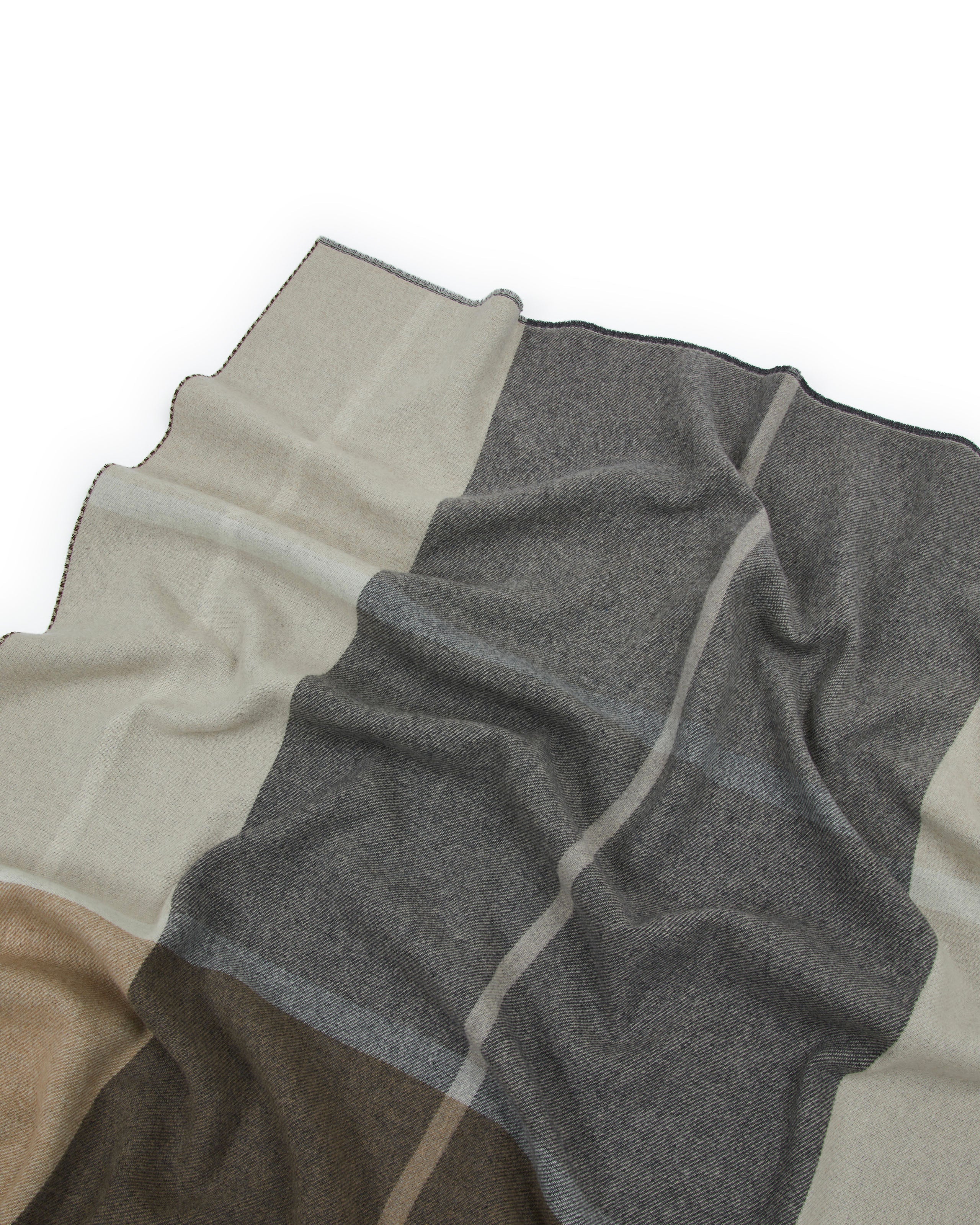Plaid in Lana Merinos e Cashmere LANEROSSI - Ascot Beige