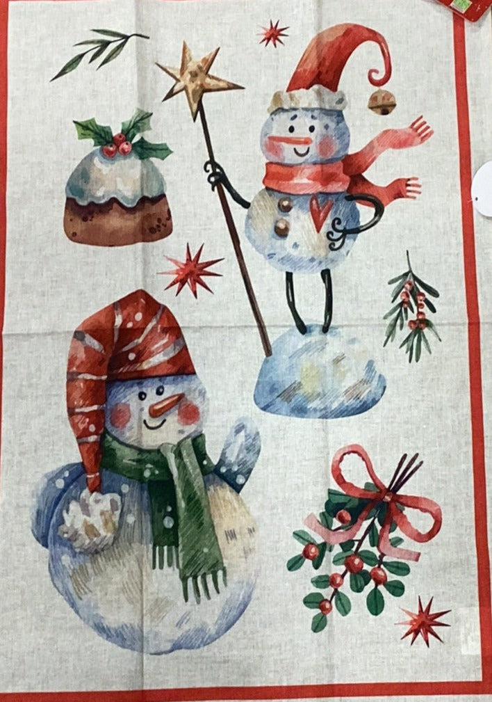 Strofinaccio in Cotone con Stampa Digitale - Plum