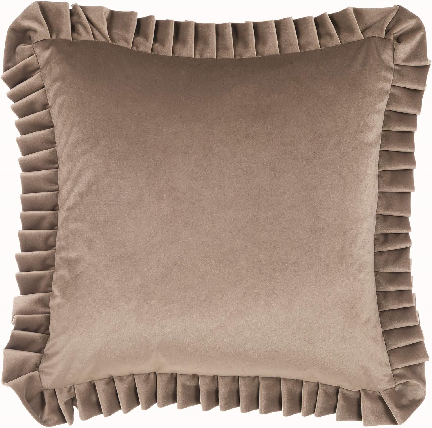 Velvet cushion with Gale BLANC MARICLO' - A3359299