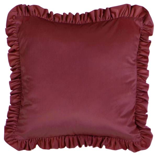 Velvet cushion with Gale BLANC MARICLO' - A3359299