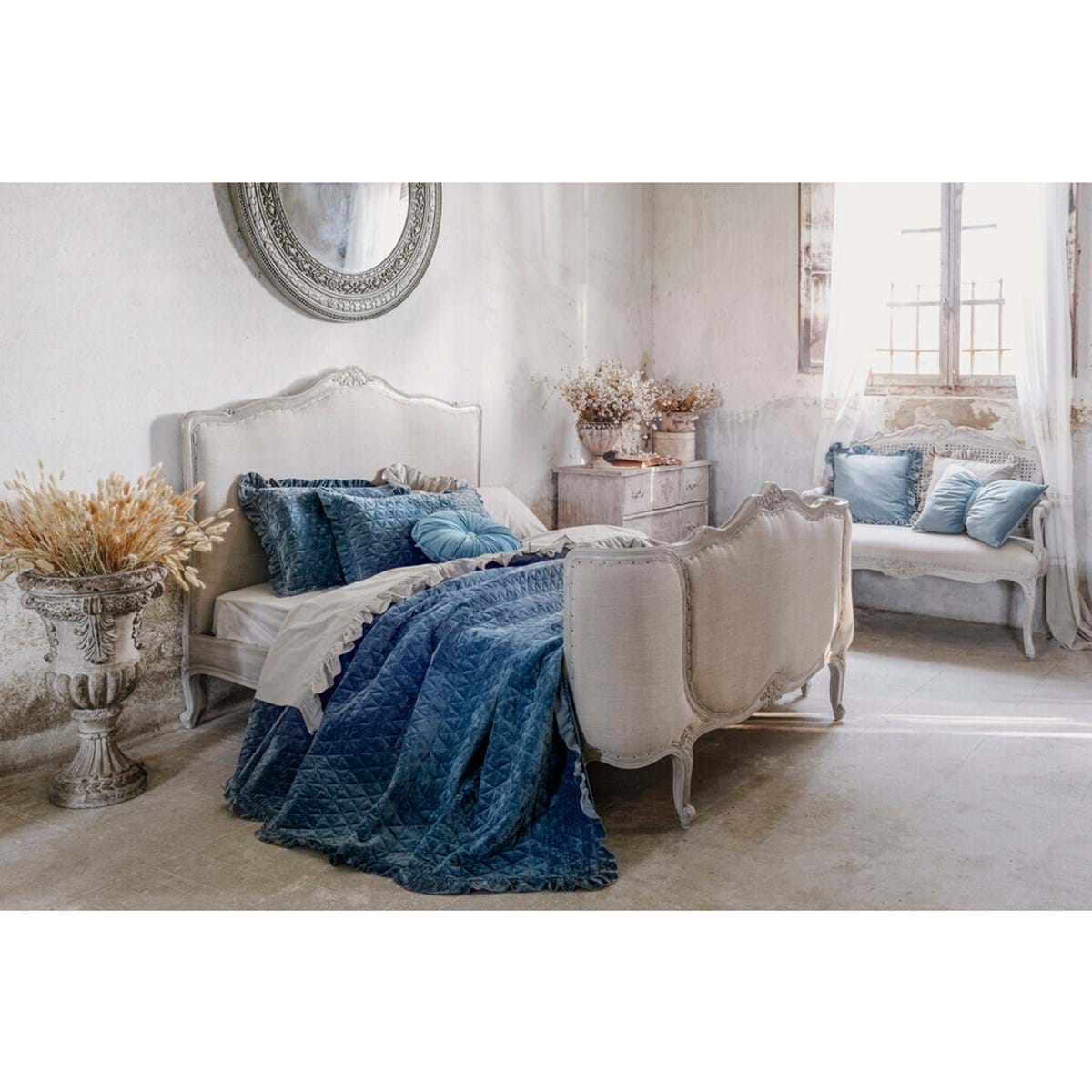 Velvet Pillow with Gale BLANC MARICLO' - Soft Sleep
