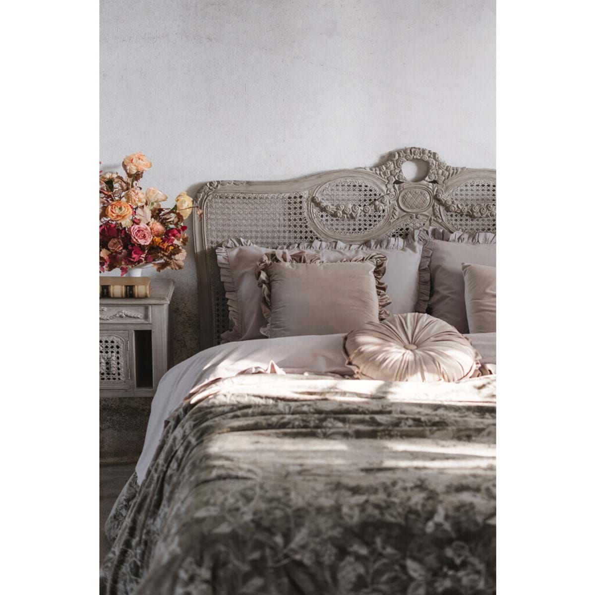 Velvet Pillow with Gale BLANC MARICLO' - Soft Sleep