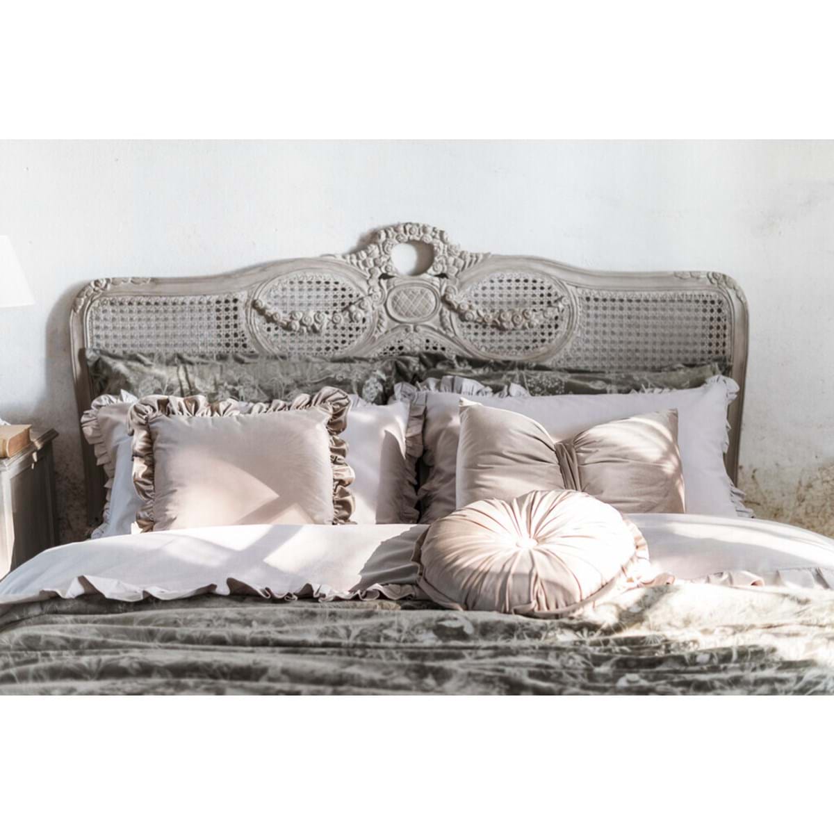 Velvet Pillow with Gale BLANC MARICLO' - Soft Sleep