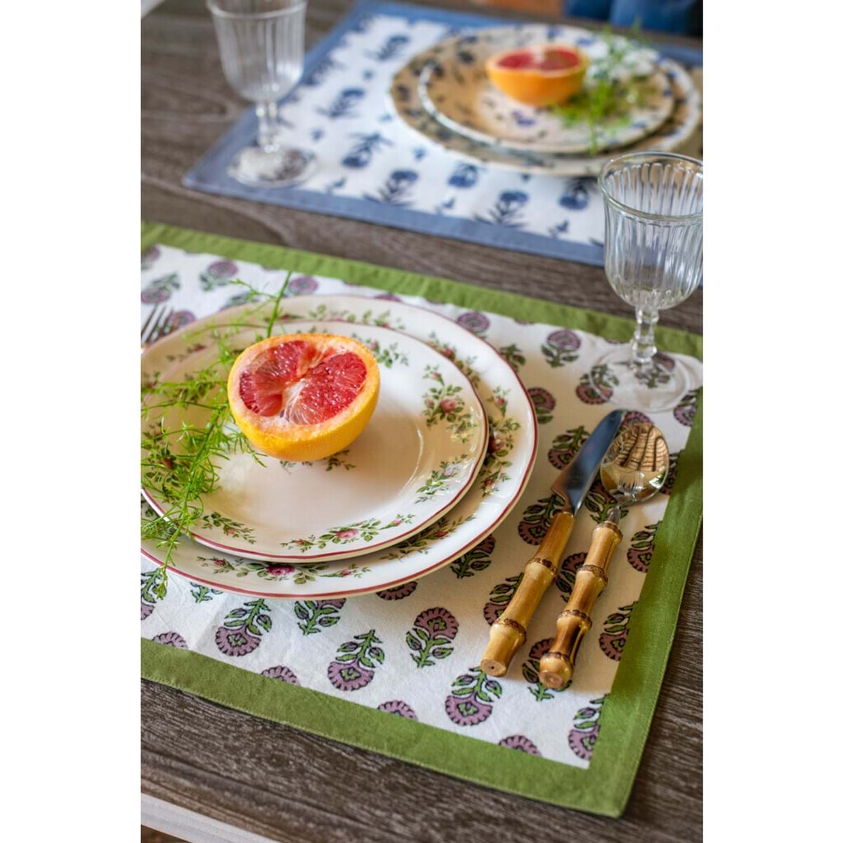 American Placemat with Border BLANC MARICLO' - Amore Italia