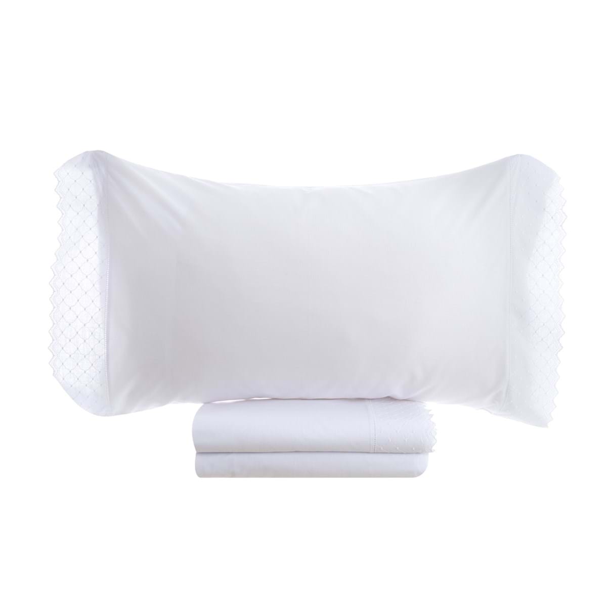 BLANC MARICLO' Sheet Set - White San Gallo