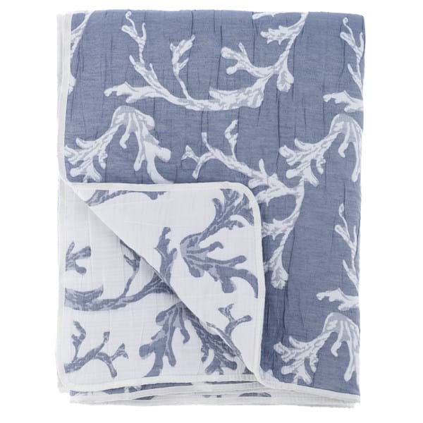 Copriletto Estivo Jacquard Double face Misto Cotone BLANC MARICLO' - Le Mer Onirique