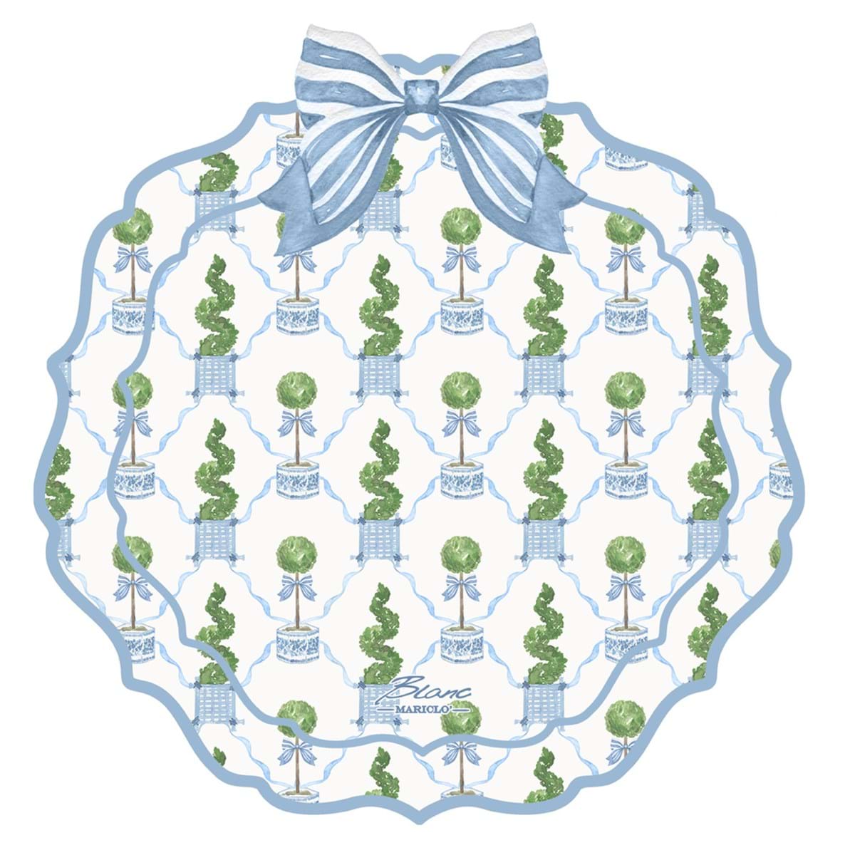BLANC MARICLO' American Vinyl Placemat - Boxwood 