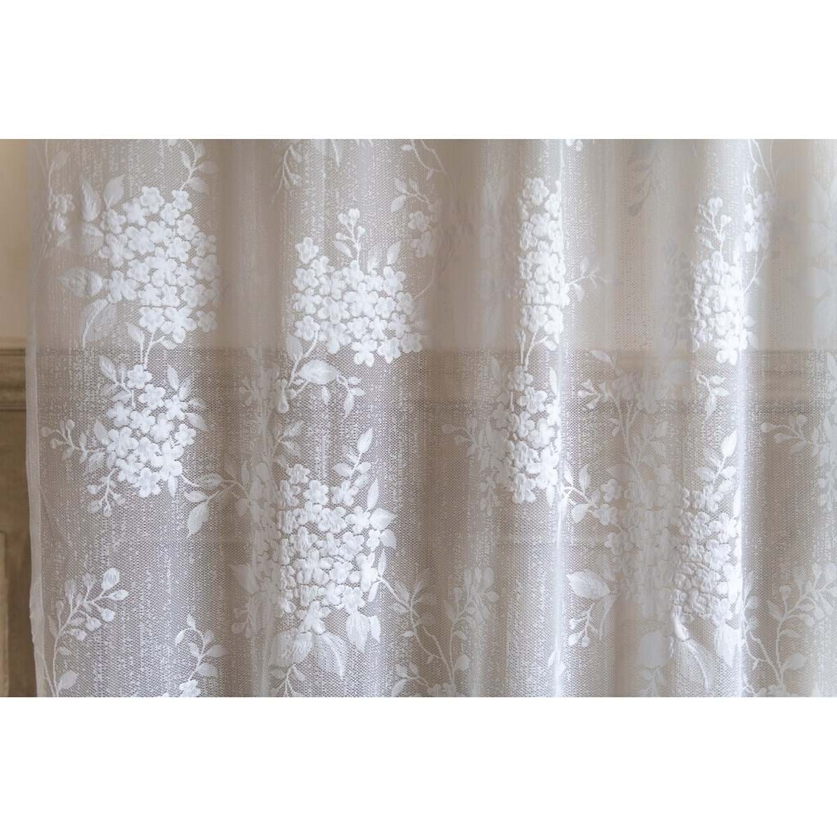 Tenda con Passanti da Vetro in Tulle BLANC MARICLO' - Bouquet