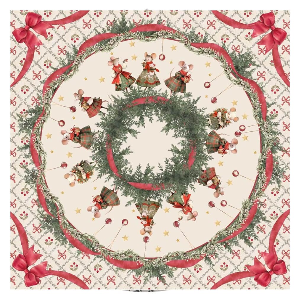Foulard porta Panettone BLANC MARICLO' - Collezione Favola di Natale