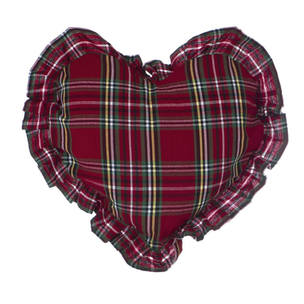 Cuscino a Cuore con Gala Blanc MariClò - Tartan