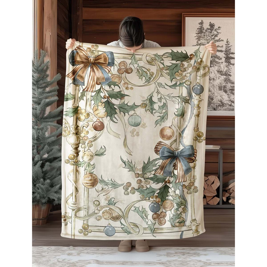 Plaid in Pile 160x220 BLANC MARICLO' - Agrifoglio e Fiocchi