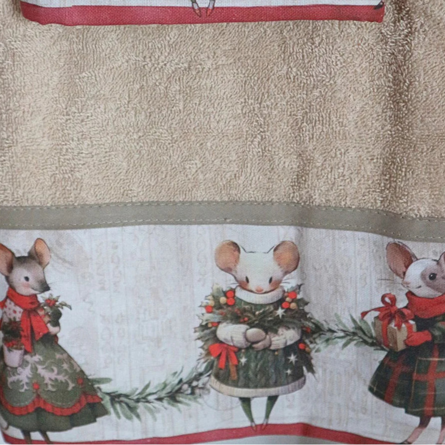 Coppia di Asciugamani BLANC MARICLO' - Collezione Favola di Natale
