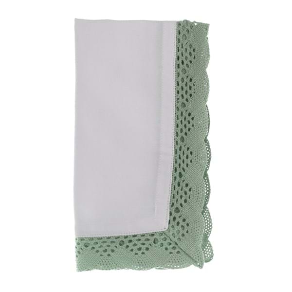 Tovagliolo con Pizzo BLANC MARICLO' - Verde Riviera