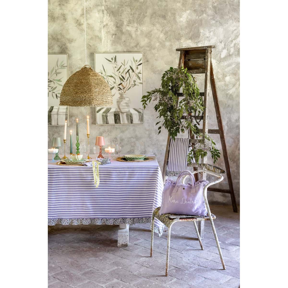 Tovaglia in Cotone BLANC MARICLO' - Linda Collection