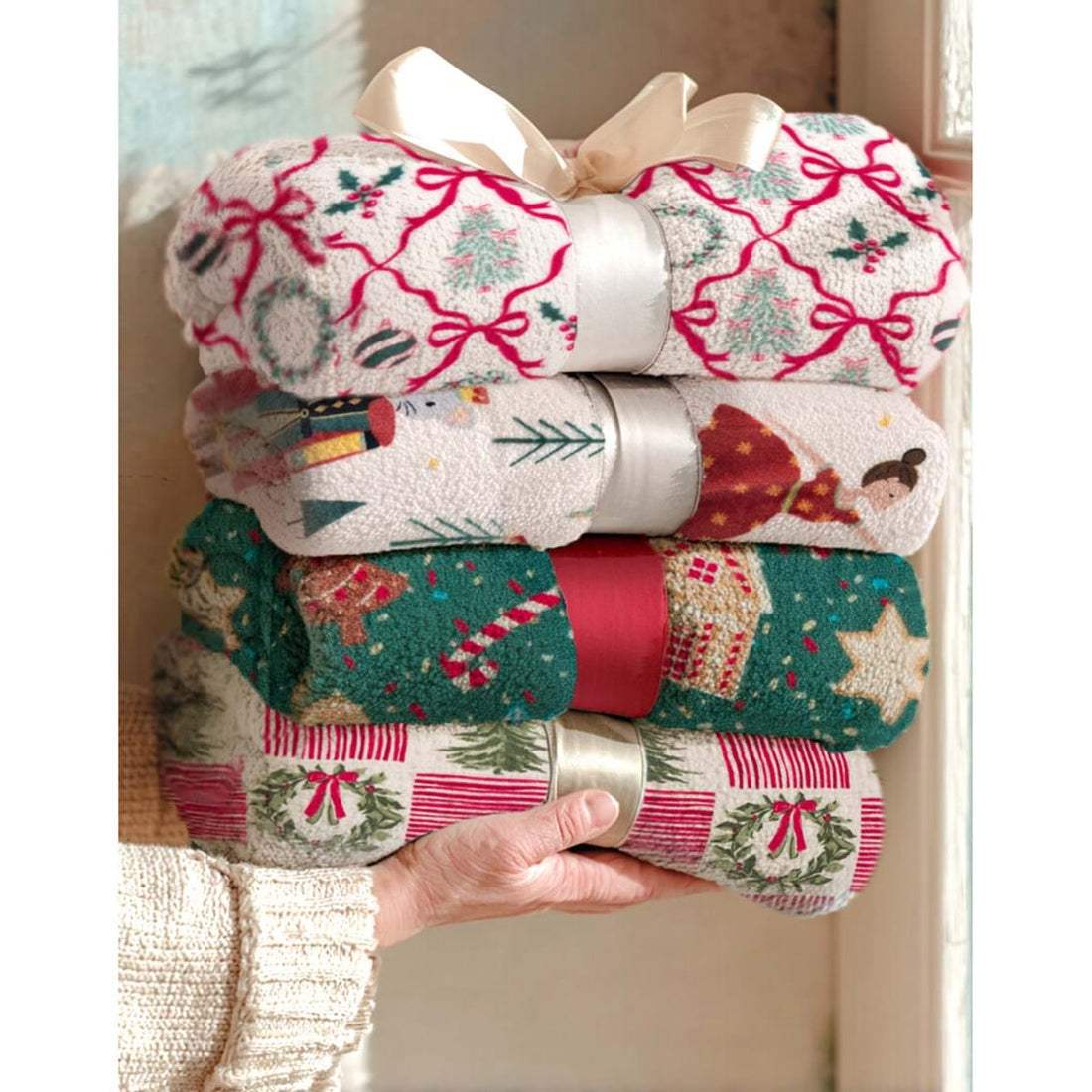 Plaid in Pile 140x170 BLANC MARICLO' - Natalino