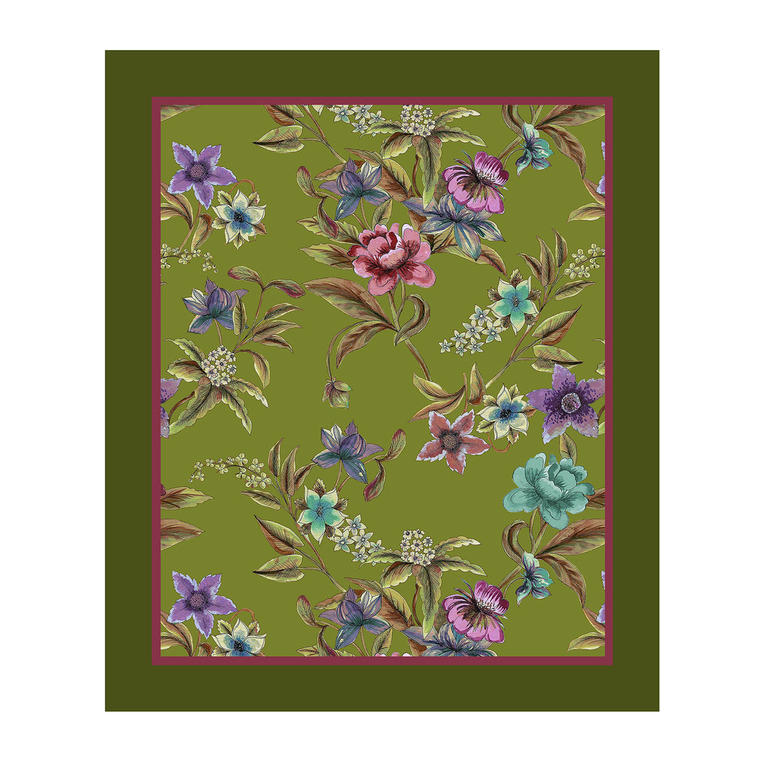 Plaid in Velluto CASA ANVERSA - Astor Verde