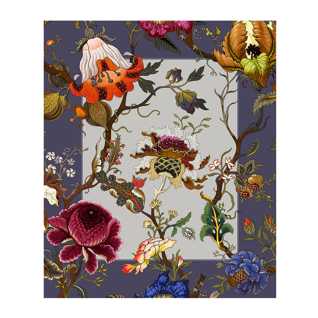 Plaid in Velluto CASA ANVERSA - Tabriz Ametista