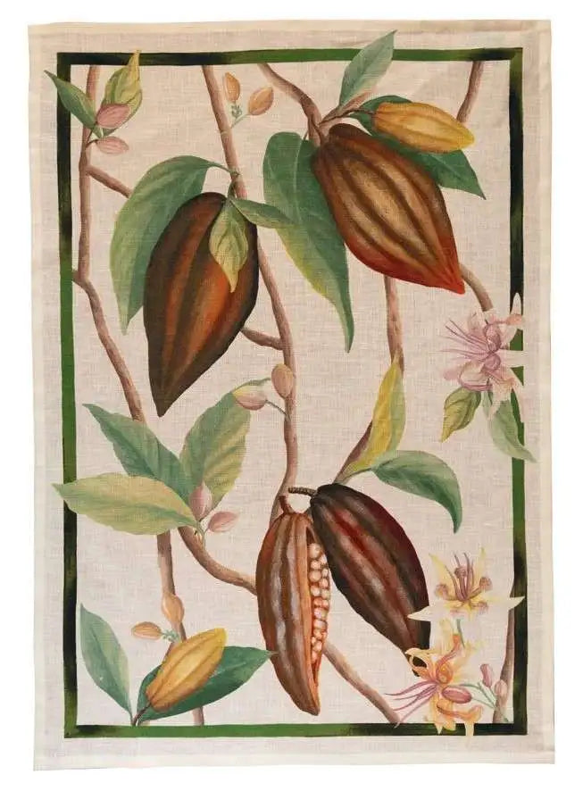 Canovaccio in puro Lino TESSITURA TOSCANA - Cocoa Verde