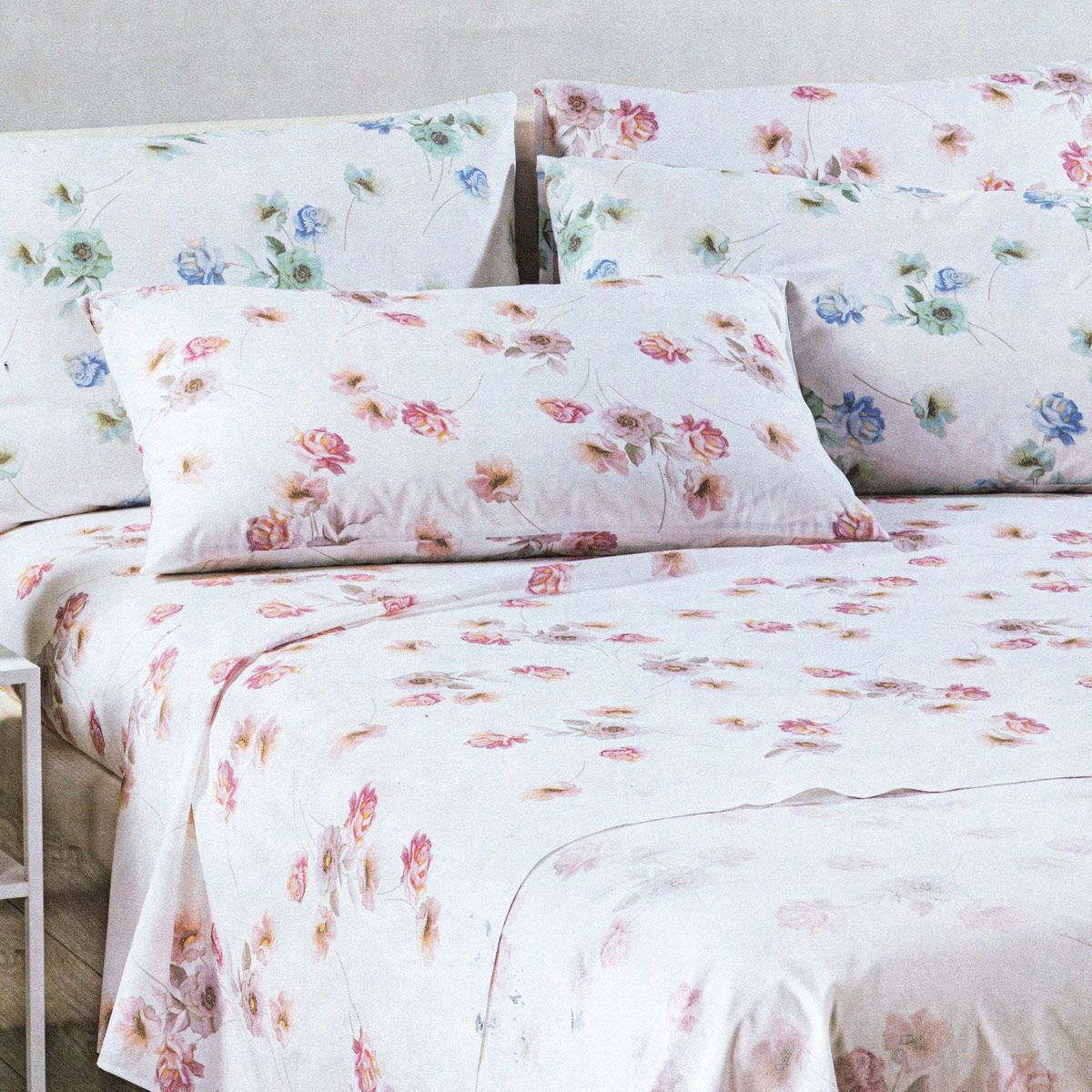 Completo Lenzuola in Cotone CALEFFI - Flores