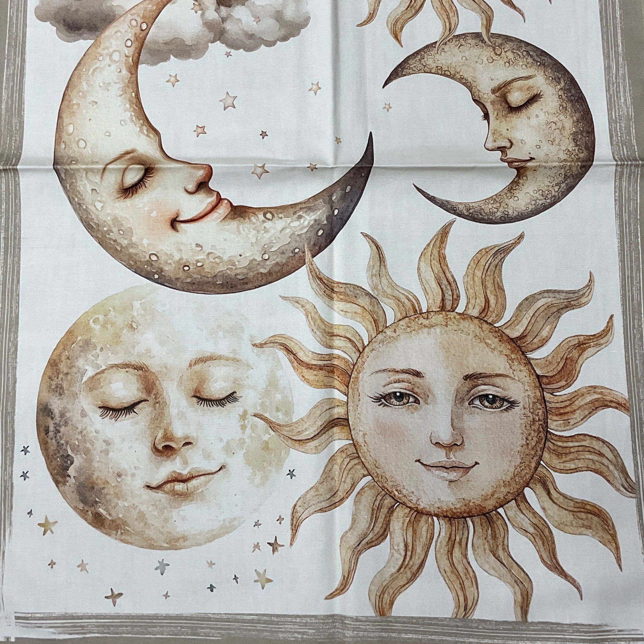 Strofinaccio in Cotone Panama Artissima TAG HOUSE - Sole Luna