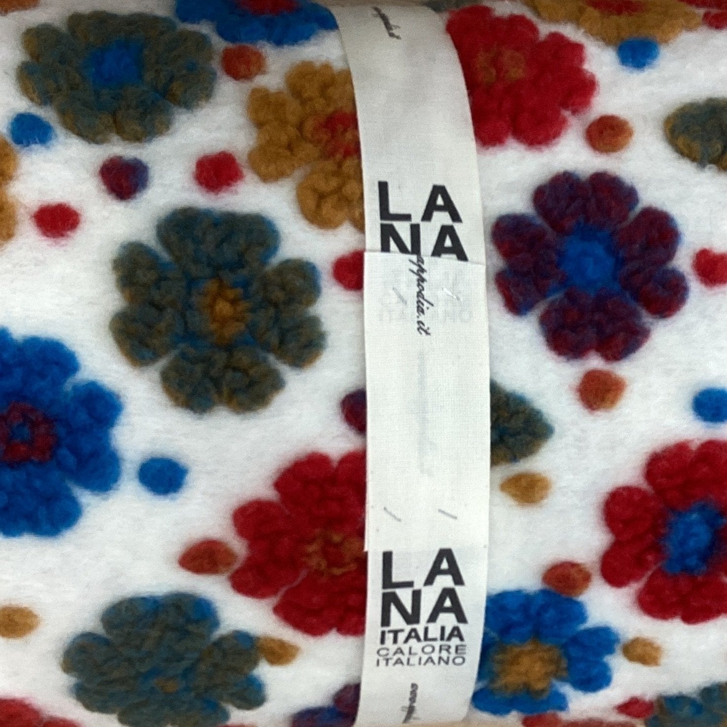 Plaid Blanket in Boiled Wool LANA ITALIA - Margherita