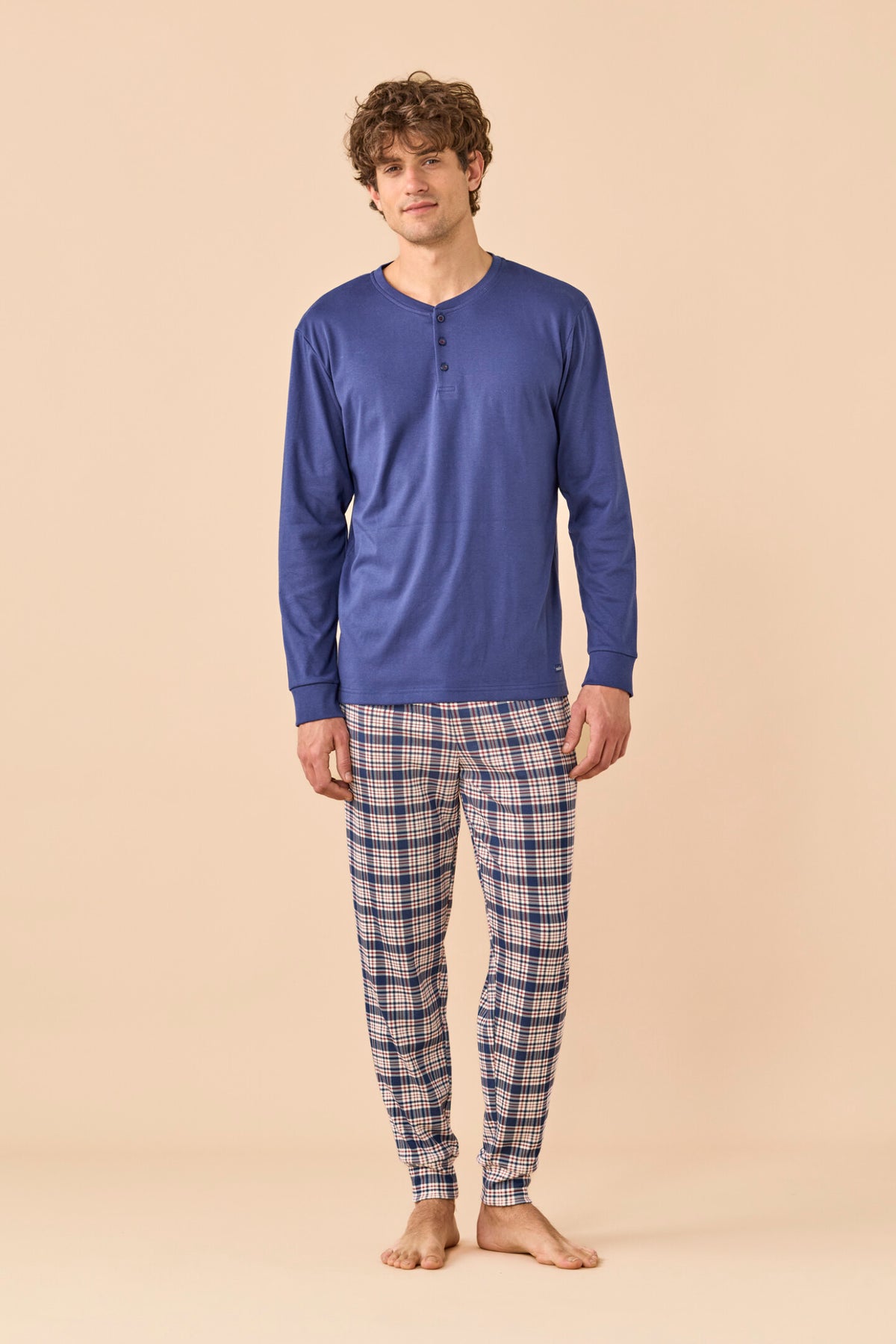 Pigiama uomo caldo cotone NOI DI NOTTE - Tartan Party