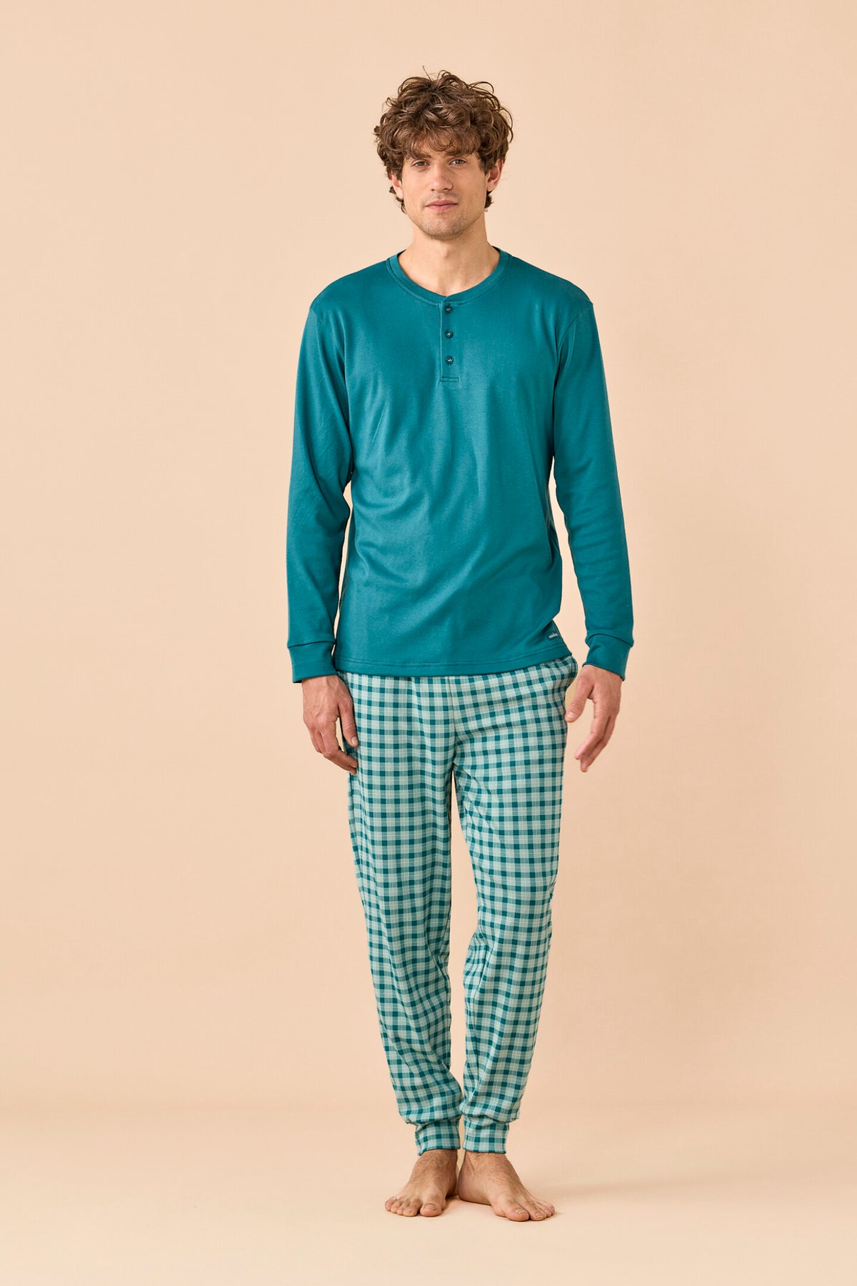Pigiama uomo caldo cotone NOI DI NOTTE - Tartan Party