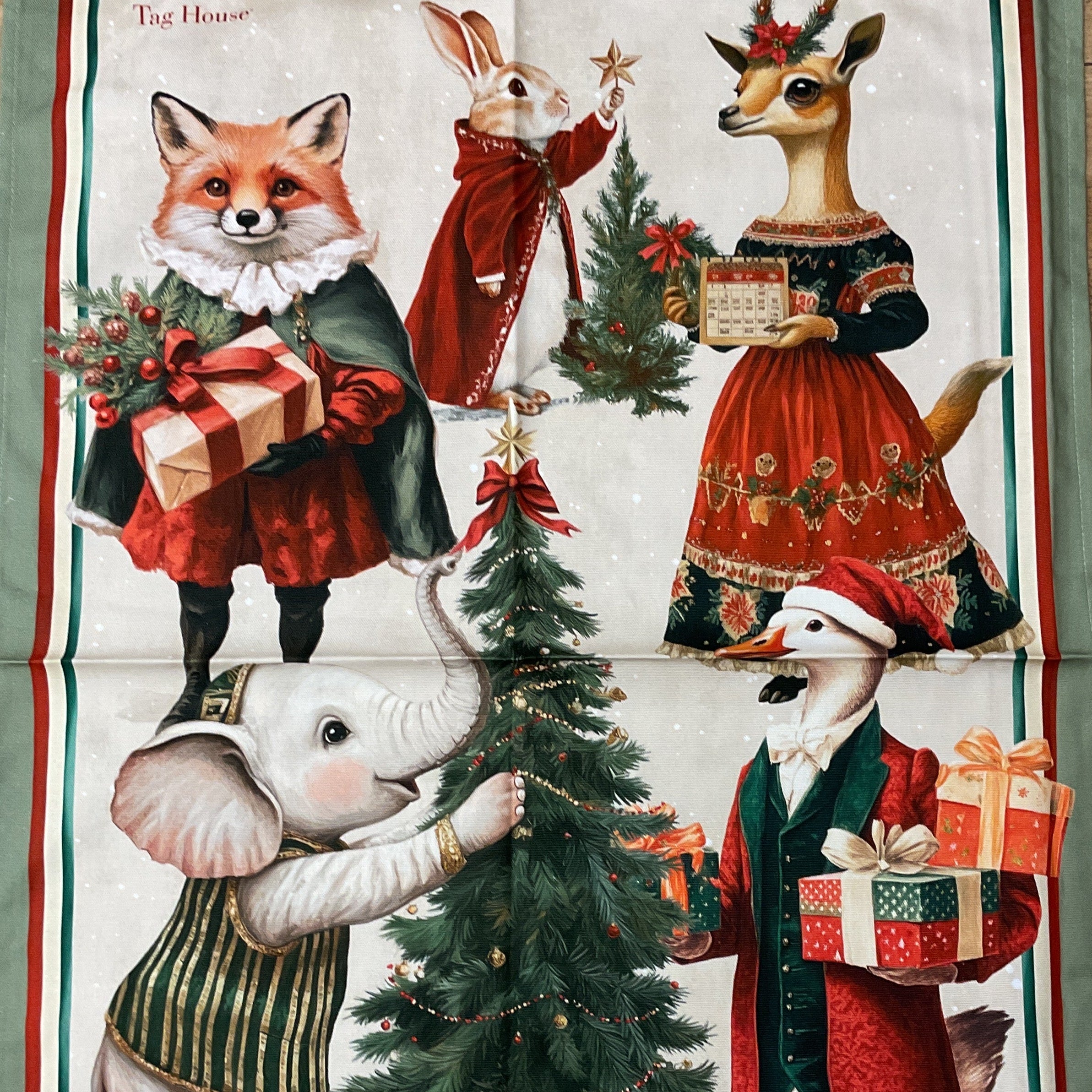Strofinaccio in Cotone Panama Artissima TAG HOUSE - Christmas