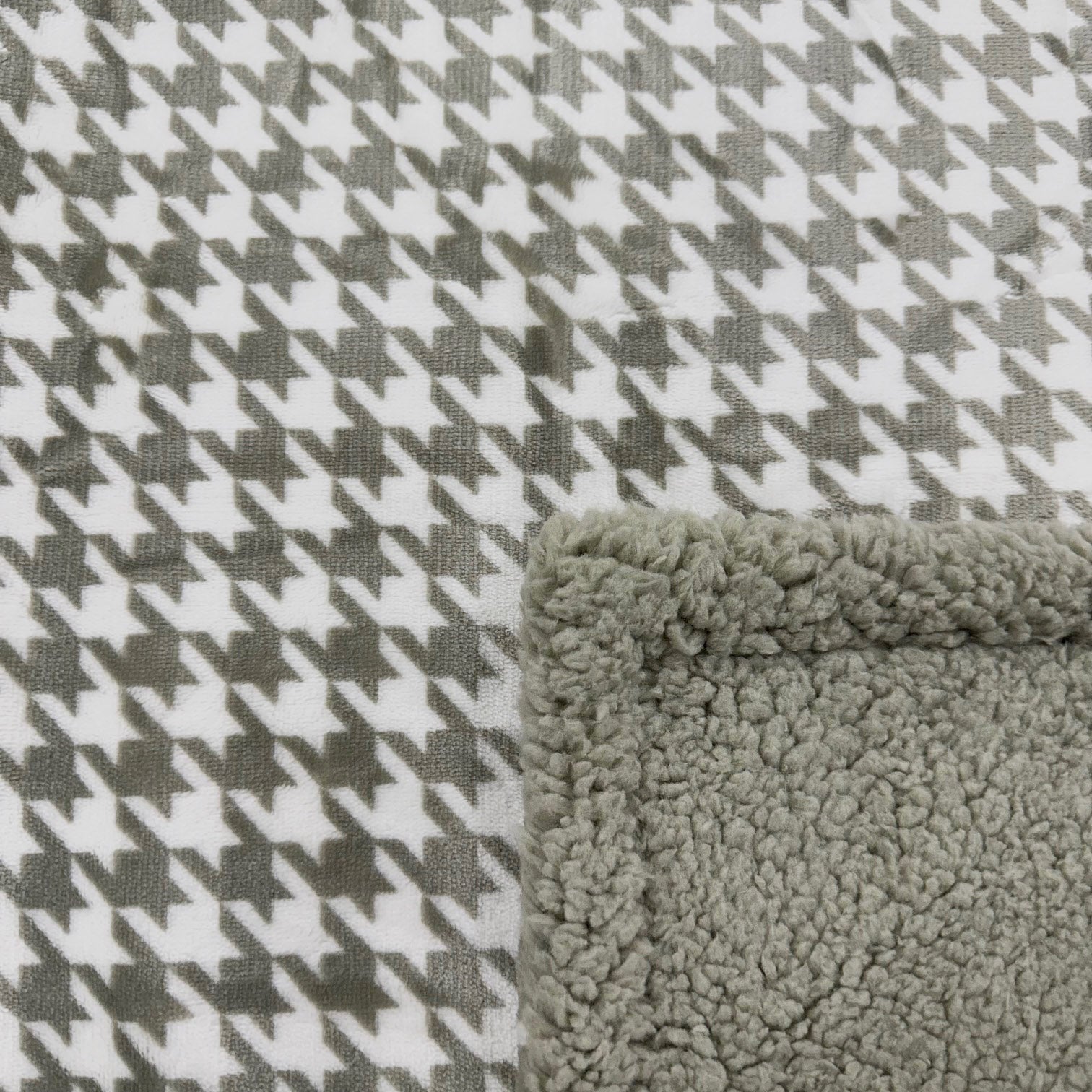 Plaid Stampato con Sherpa - Pul