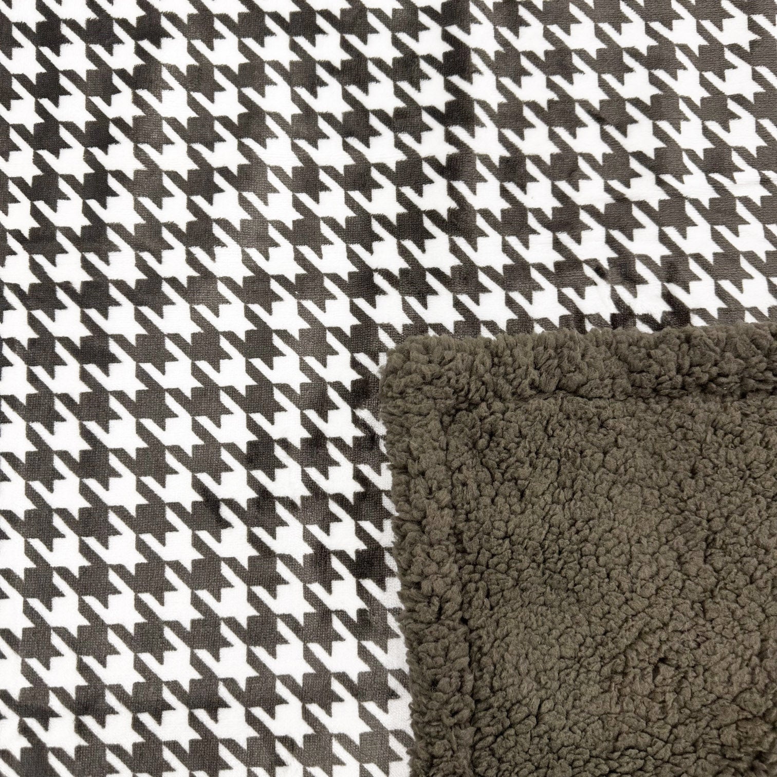 Plaid Stampato con Sherpa - Pul