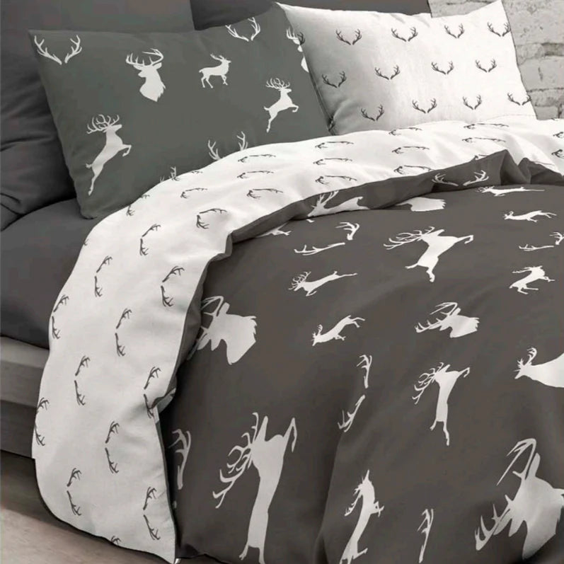 Parure Copripiumino Matrimoniale DAUNEX - John Antracite