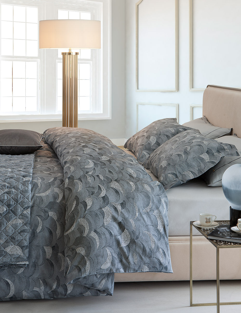 Completo Copripiumino Matrimoniale in Raso BORBONESE - Luna Jeans