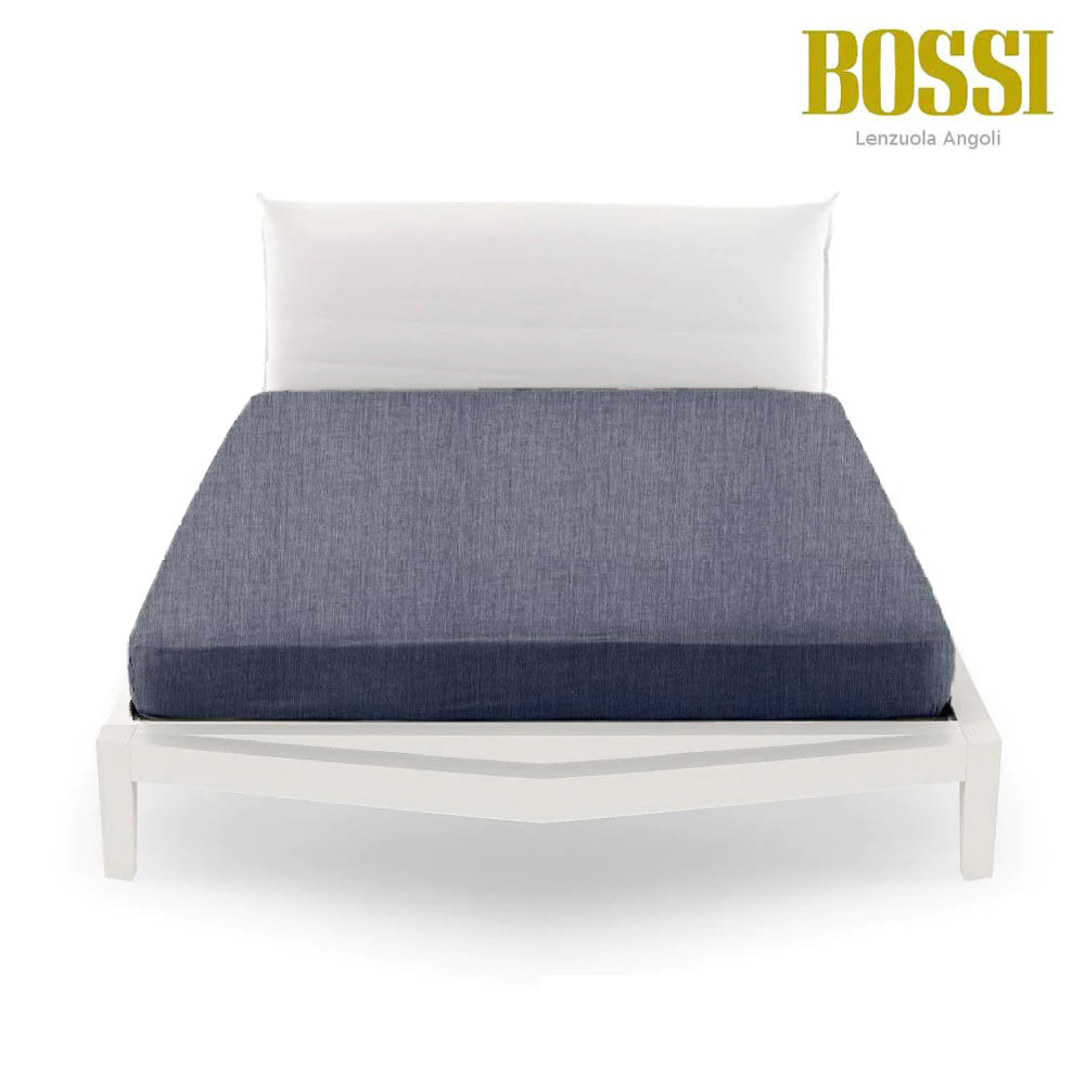 BOSSI Yarn Dyed Fitted Sheet - Melange