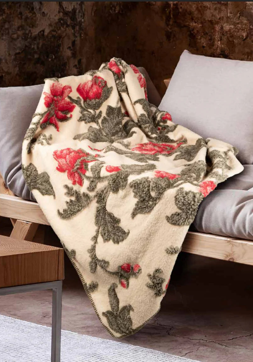 Coperta Plaid in Lana Cotta LANA ITALIA - Monalisa