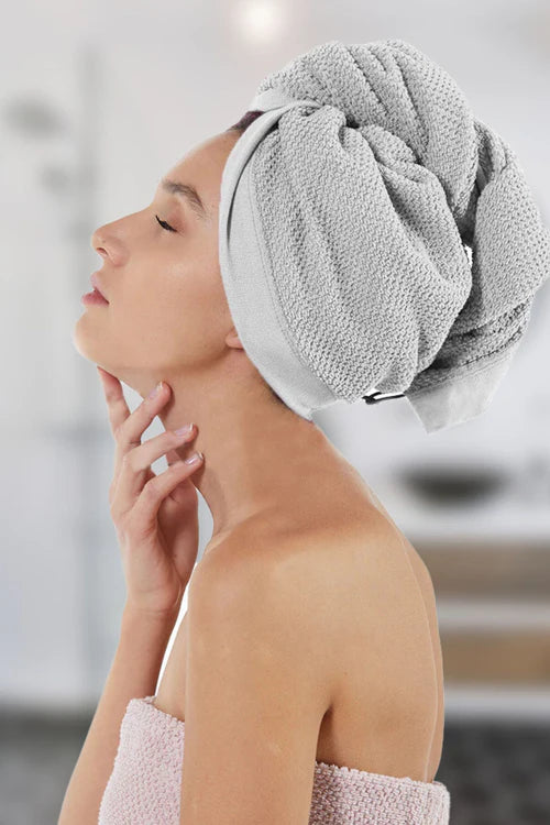 Turbante per Capelli in Spugna MAISON SUCREE - Pepe