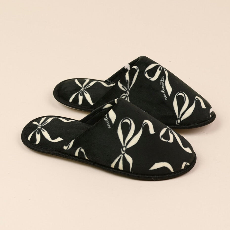 Pantofola Donna in Ciniglia NOI DI NOTTE - Fiocco